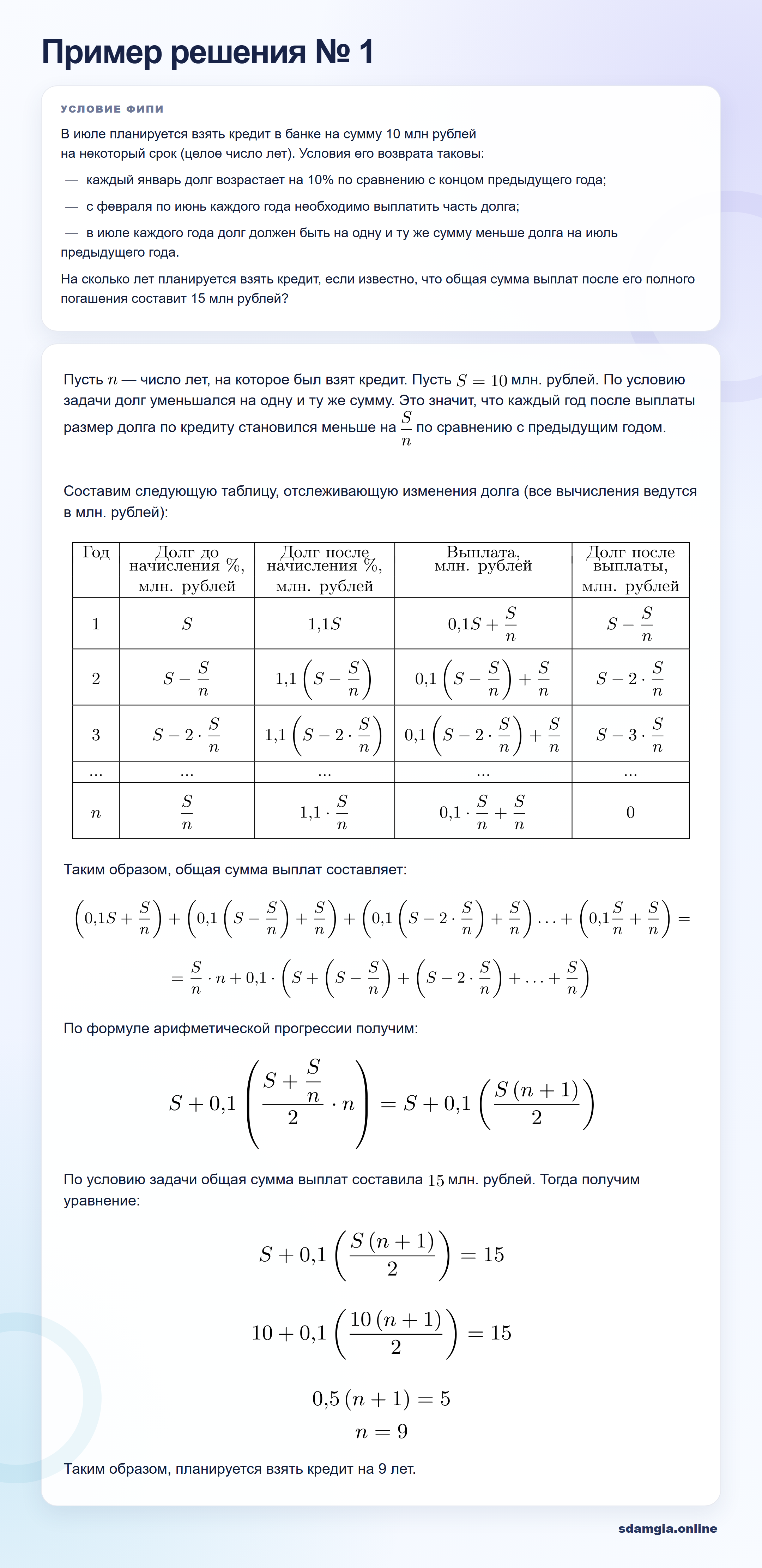 Пошаговое решение задания 13 ЕГЭ по профильной математике, ФИПИ 29E10A