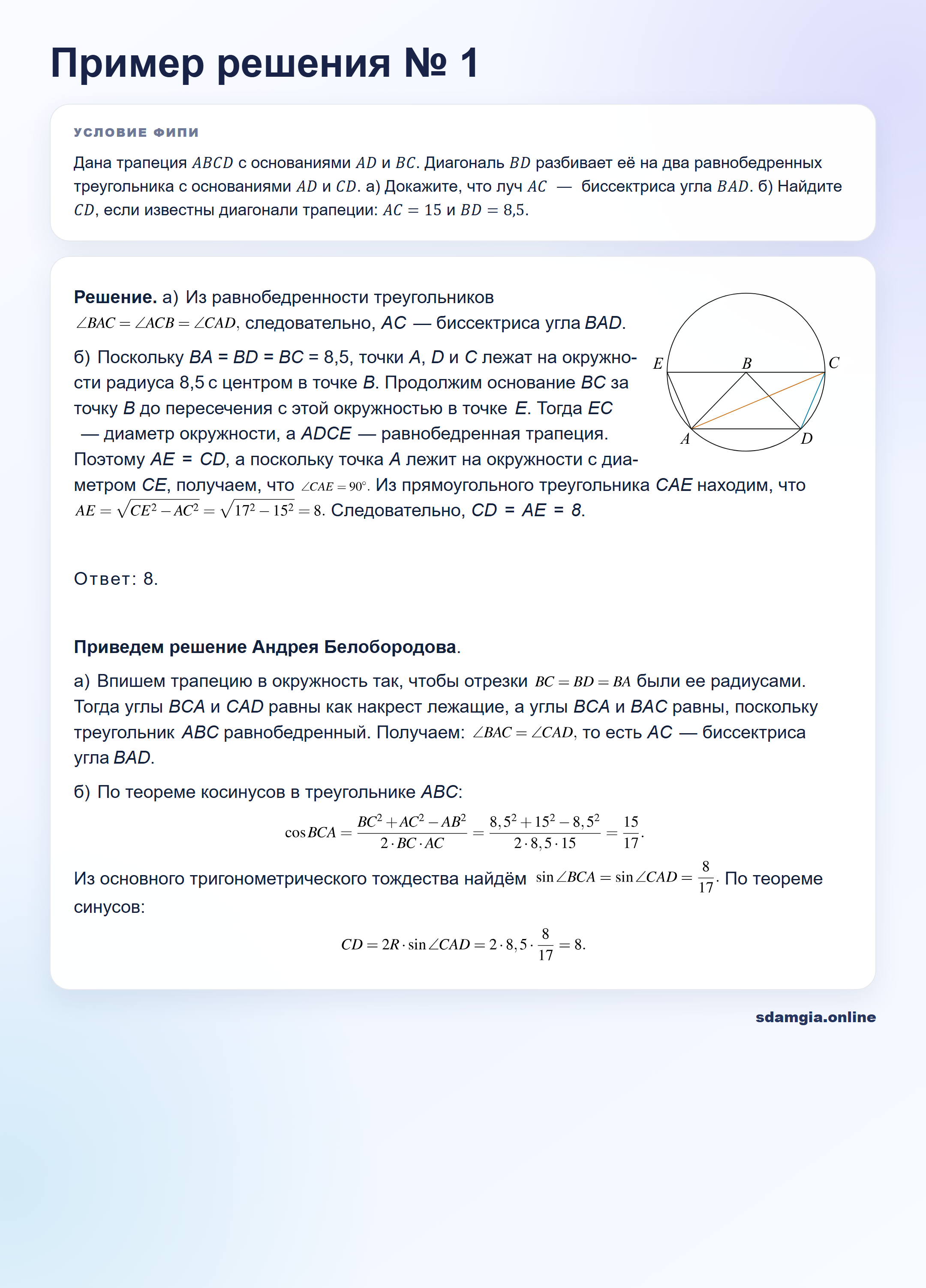 Пошаговое решение задания 18 ЕГЭ по профильной математике, ФИПИ 00E23C